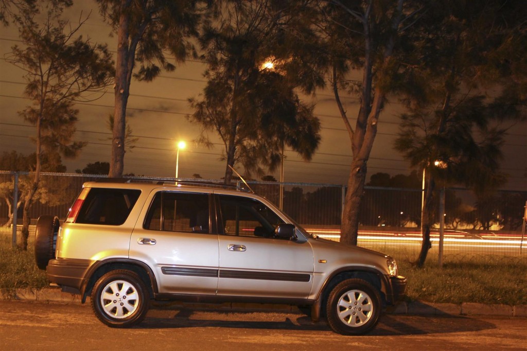 background car lights - strobe effect